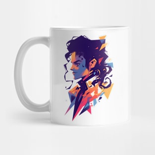 Colorful Silhouette of a Legend - Pop Music Mug